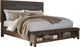 Signature Design by Ashley® Ralene 2-Piece Medium Brown California King Upholstered Panel Bed Set-1