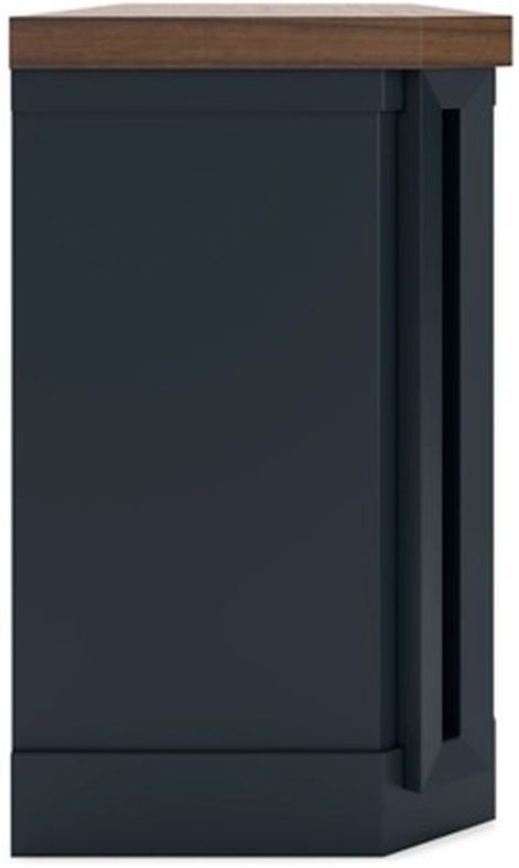 Signature Design by Ashley® Landocken Light Brown/Dark Slate Blue 83" TV Stand-3