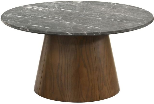 Coaster® Franklin Dark Brown/Gray Coffee Table-0