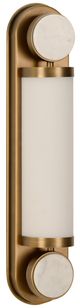 Wildwood Lamps Emmons Antique Brass/Natural White/Milk Sconce-0