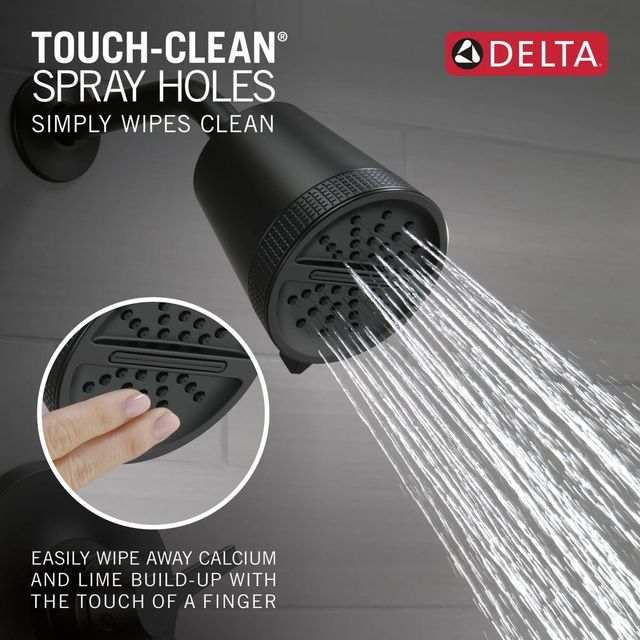 Delta Universal Showering Components Matte Black 3-Setting Showerhead-2