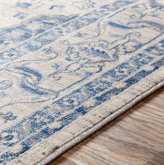 Surya Monaco Ivory/Navy 4'x6' Area Rug-4