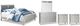 Signature Design by Ashley® Olivet 5-Piece Silver Queen Panel Bed Set-0