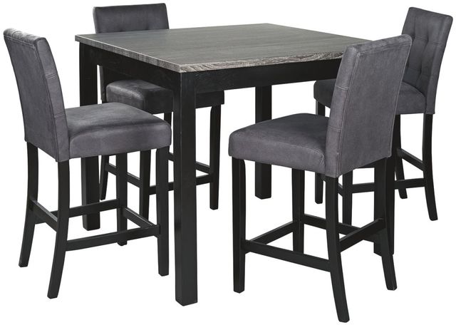 Signature Design by Ashley® Garvine 5-Piece Two-tone Square Counter Height Table Set-0