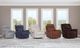 Flexsteel® Customizable Plush Leather Manual Gliding Recliner-2