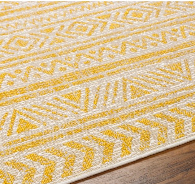 Surya Eagean Yellow 4'x6' Area Rug-1