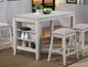Winners Only® Ridgewood Gray Top Counter Dining Table with Oat Base-1