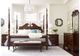 Kincaid® Hadleigh Clear Black Cherry Rice Queen Carved Bed-3