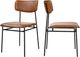 Moe's Home Collection Sailor 2-Piece Brown Dining Side Chair Set-3