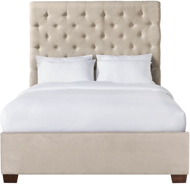 Elements International Waldorf Sand Queen Upholstered Bed-1