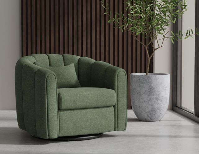 International Furniture Direct Viera Green Swivel Glider-1