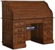 TEI Burnished Walnut 54" Deluxe Roll Top Desk-0