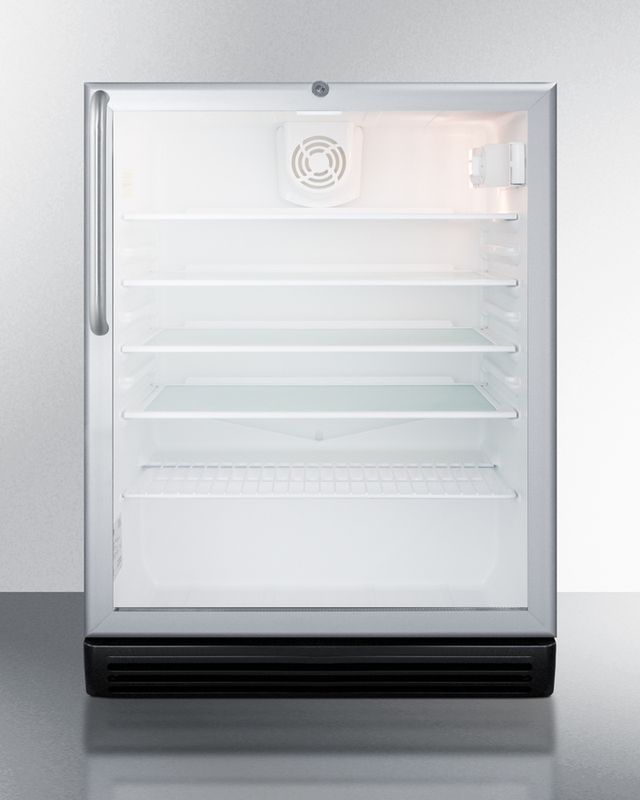 Summit® Commercial Series 24" 5.5 Cu. Ft. Stainless Steel Beverage Center-0