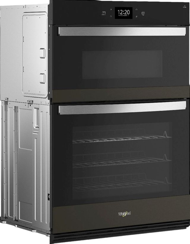 Whirlpool® 30" Black Stainless Steel Oven/Micro Combo Electric Wall Oven-2