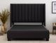 Malouf™ Thin Deck Charcoal Queen Upholstered Platform Bed-4