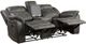 Homelegance® Centeroak Brownish Gray Reclining Loveseat with Console-3