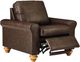 Best® Home Furnishings Customizable Weston Manual Recliner with Dark Walnut Legs-1
