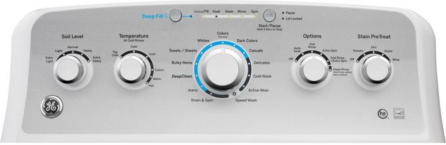 GE® 4.6 Cu. Ft. White Impeller Top Load Washer-2
