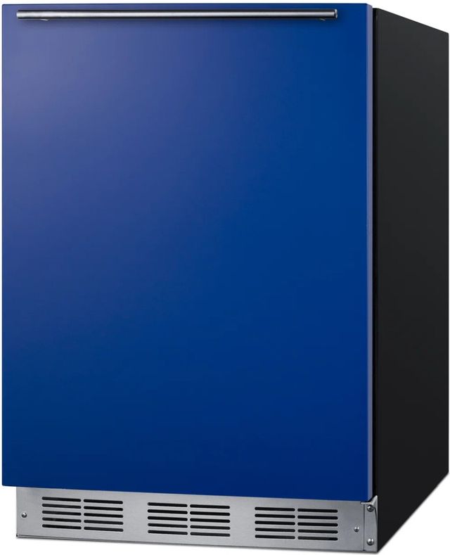 Summit® 24" 5.8 Cu. Ft. Cobalt Blue Built-In or Freestanding Under The Counter Refrigerator-3