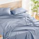 Sleeptone® Basics Griptone™ 6-Piece Light Blue Premium Bamboo Full Sheet Set-5