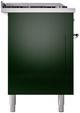 Ilve® Nostalgie II Series 60" Emerald Green Pro Style Dual Fuel Range-3