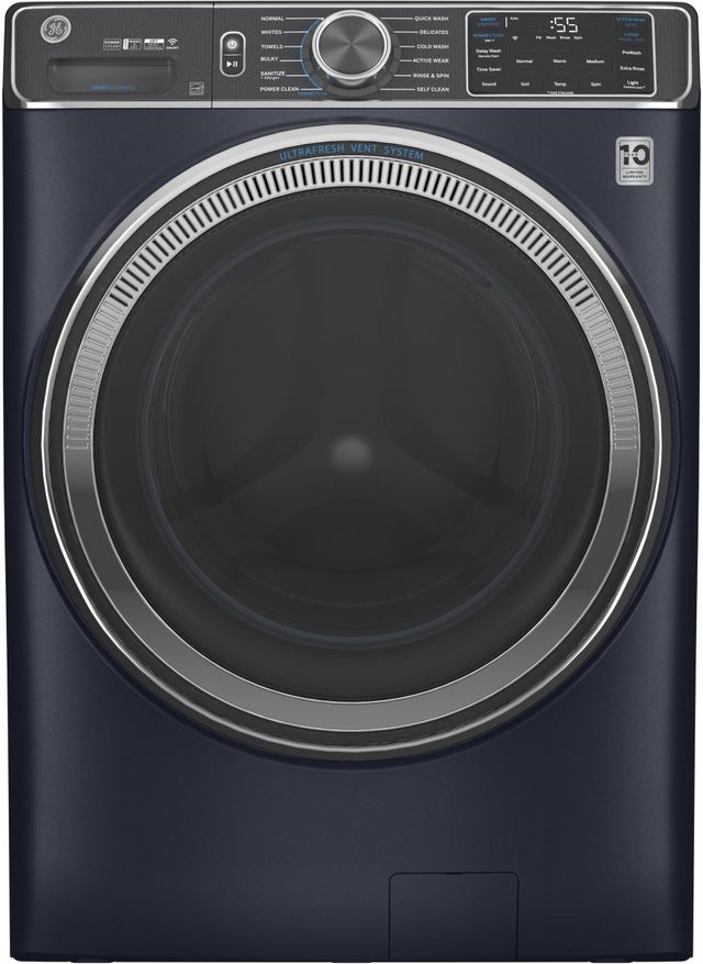 GE® 5.0 Cu. Ft. Sapphire Blue Smart Front Load Washer