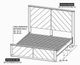 International Furniture Direct Balam White King Panel Bed-4