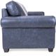 Decor-Rest® Furniture LTD 3179 Blue Leather Sofa Sleeper-2
