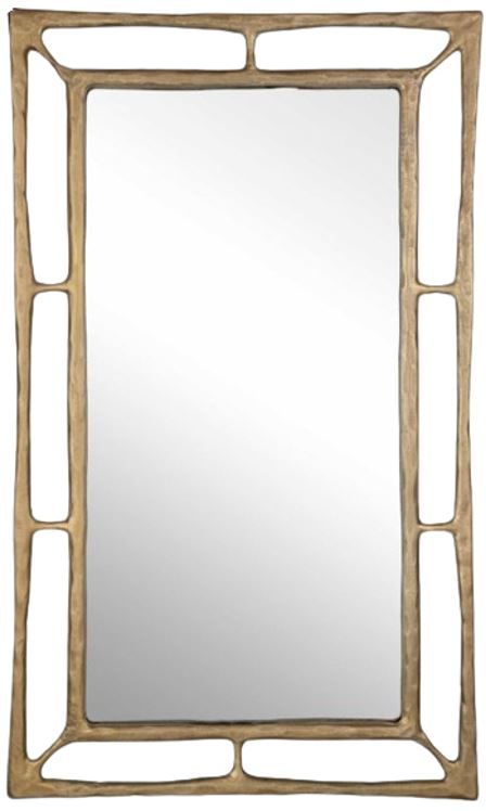 Uttermost® Felix Antiqued Brass Mirror-0