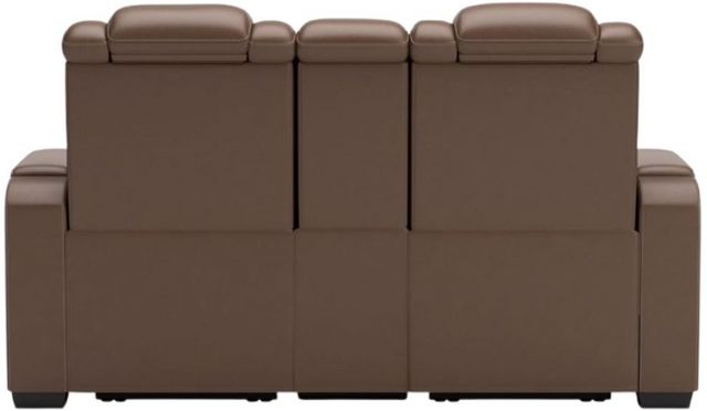 Signature Design by Ashley® High Impact Tobacco Power Reclining Loveseat with Adjustable Headrest-3