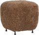 Four Hands Joey Amber Shearling Ottoman-0