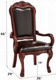 ACME Furniture Dresden 2-Piece Brown/Cherry Arm Chair Set-2