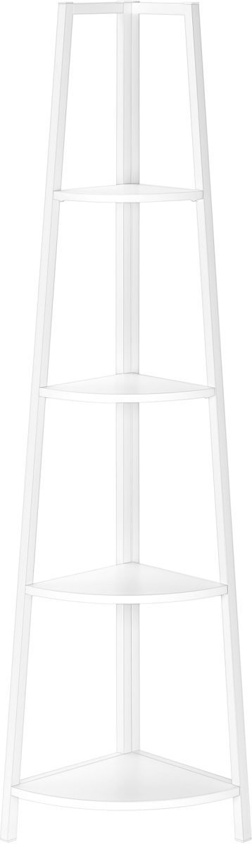 Monarch Specialties Inc. White Corner Bookcase-0
