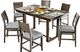 Furniture of America® Anton II 7-Piece Gray Counter Height Table Set-0