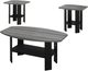 Monarch Specialties Inc. 3 Piece Black and Grey Table Set-0