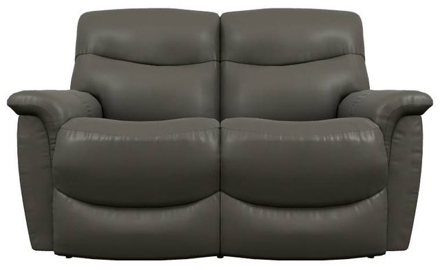 La-Z-Boy® James Charcoal Leather Power Reclining Loveseat with Headrest-1