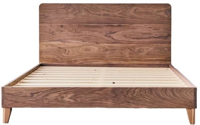 Avocado City Walnut Queen Bed Frame