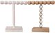 A & B Home Northrup 2-Piece Natural/Whitewash 1-Tier Jewelry Stand Set-1