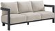 Elements International Playa Dark Gray/Olefin Beige Fabric/Metal Outdoor Sofa-0