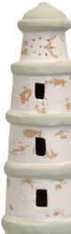 Stylecraft Beige Terracotta Sculpture with Tealight Base-1