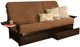 Kodiak Furniture Phoenix Marmont Mocha/Espresso Queen Storage Futon with Mattress-0