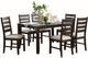 Mazin Furniture Blair Farm 7-Piece Brown Dinette Set-1