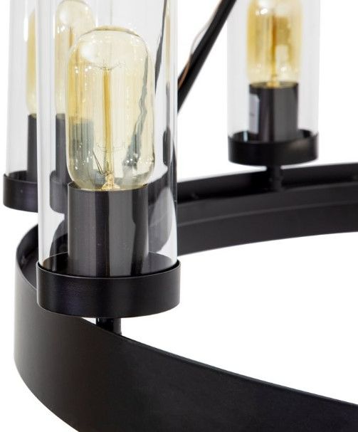 YHD Black 9-Light Chandelier-3