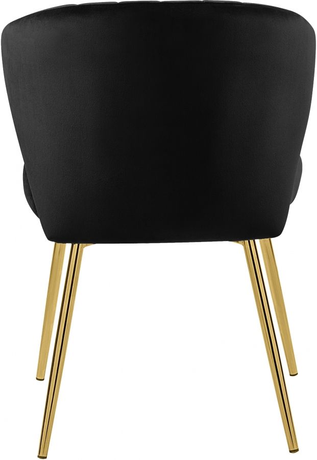Meridian Furniture Finley Black Velvet Dining Chair-2