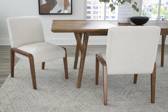 Martin Svensson Bixby 2-Piece Brown/White Dining Side Chair Set-1