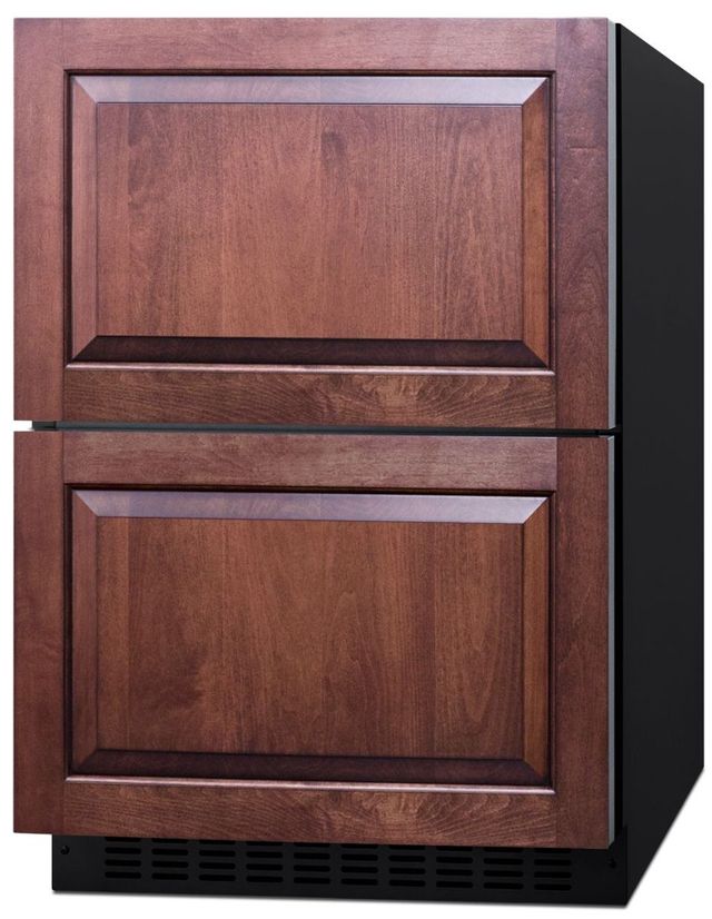 Summit® 24" Custom Panel Ready Refrigerator Drawers-1