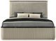 ACME Furniture Travonte Beige/Gray Linen Eastern King Upholstered Panel Bed-3