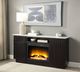 ACME Furniture Jaramillo Rustic Espresso/Natural Marble Server with Fireplace-1