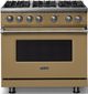 Viking® 5 Series 36" Golden Hour Pro Style Gas (NG) Range with Polished Chrome Trim-0