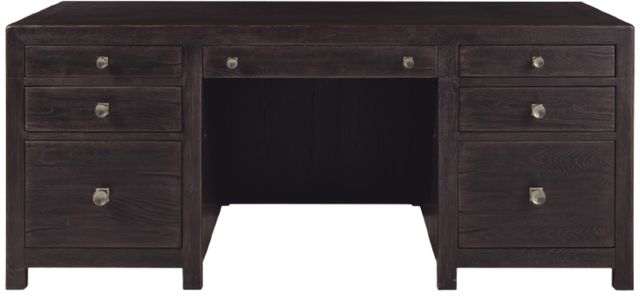 Hooker® Furniture Driftwood Burnt Timber Executive Desk-1